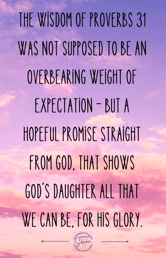 Grace For The Modern Day Proverbs 31 Woman - Leaving Perfection Behind